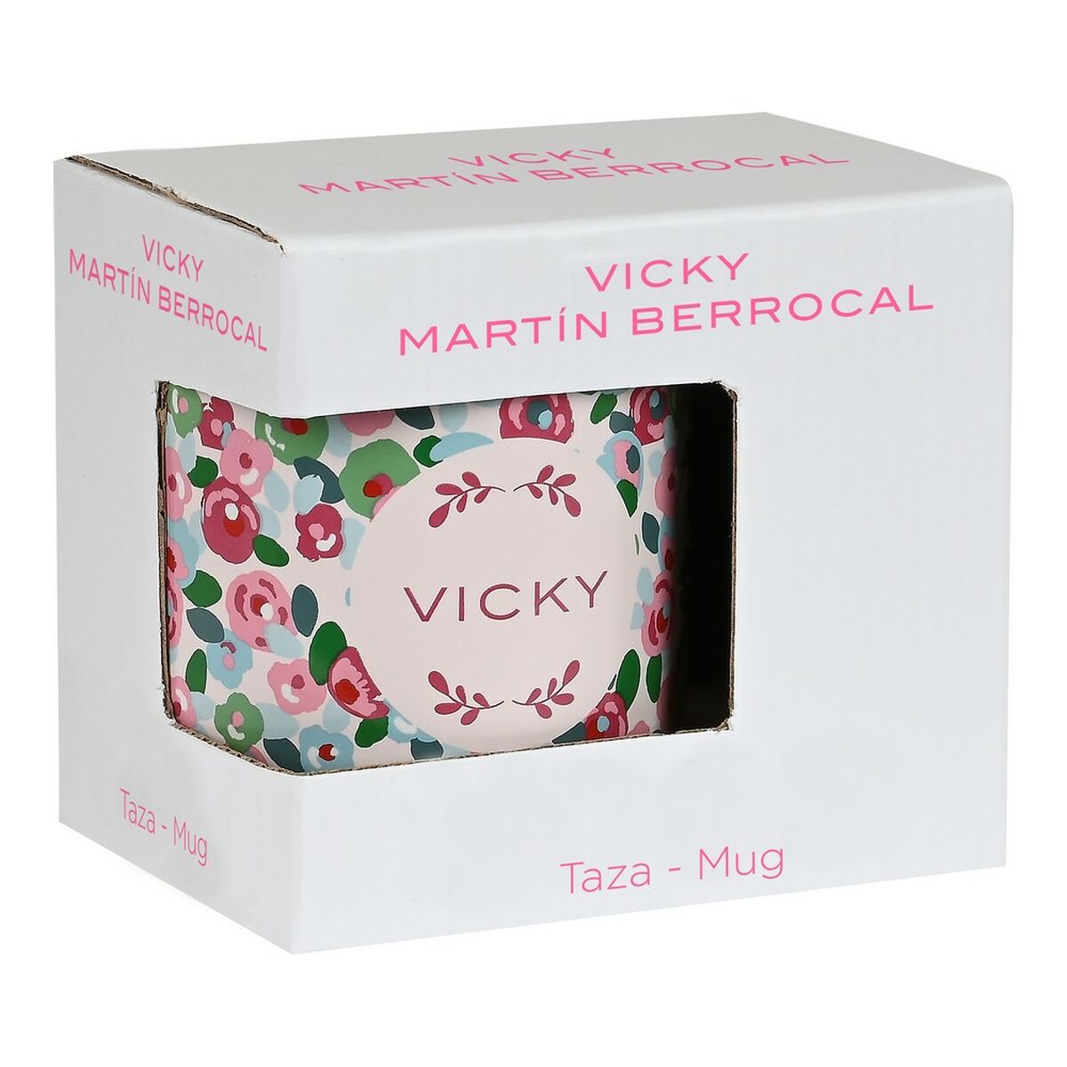 Caneca Vicky Martín Berrocal Rosebloom Cerâmica Multicolor (350 ml)